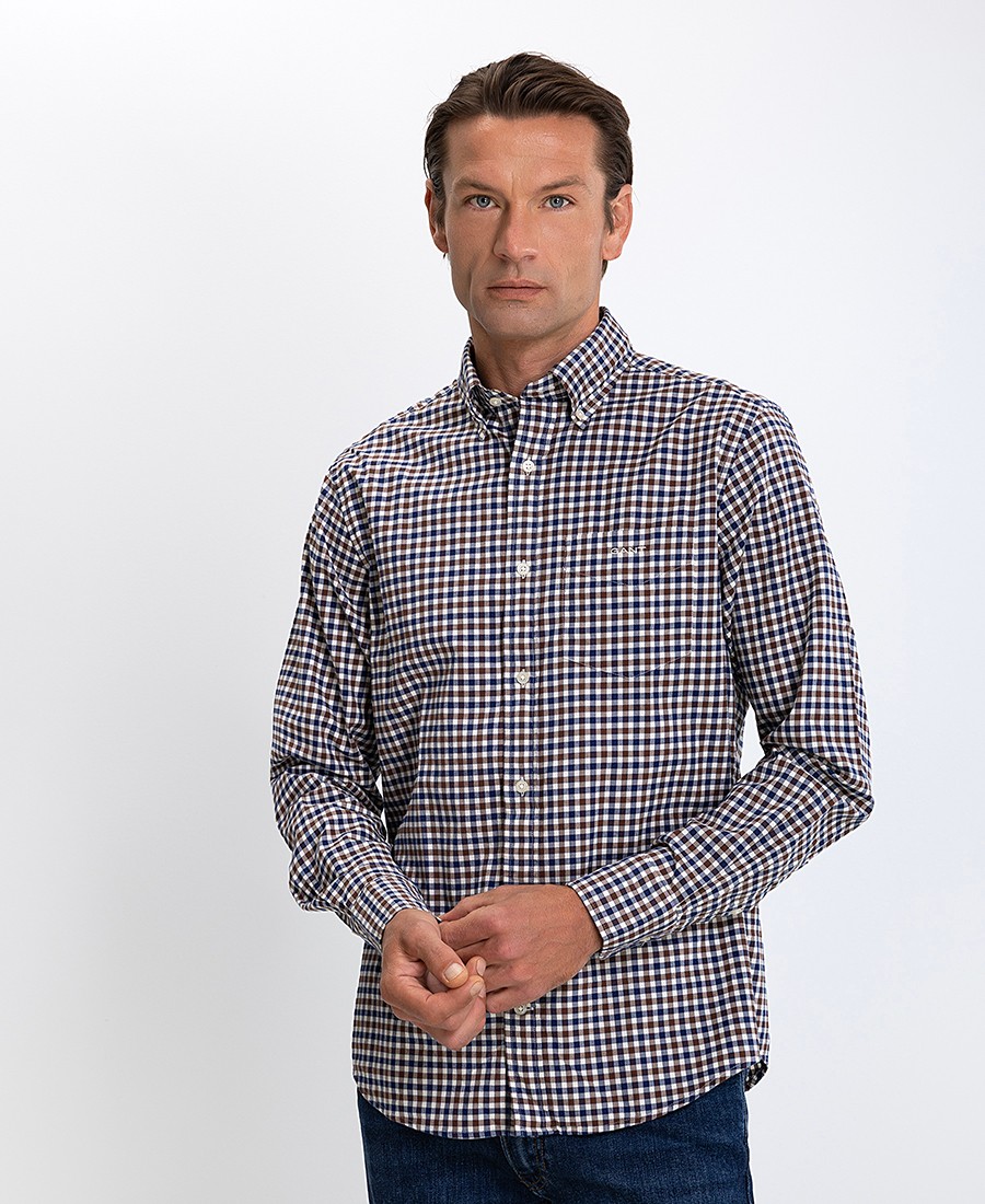 Gant Ανδρικό Πουκάμισο Regular Fit Βαμβακερό Καρό