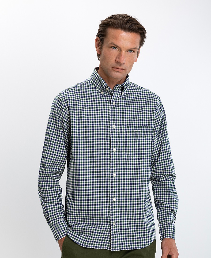 Gant Ανδρικό Πουκάμισο Regular Fit Βαμβακερό Καρό