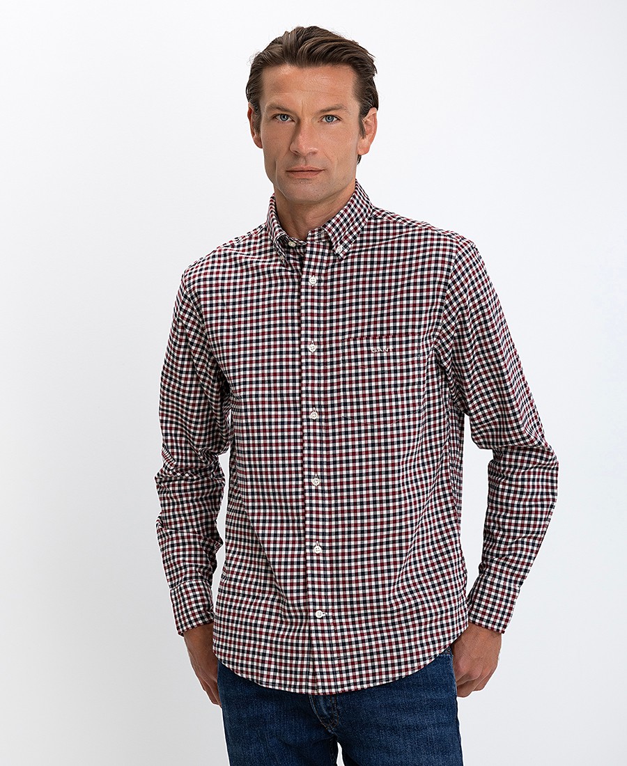 Gant Ανδρικό Πουκάμισο Regular Fit Βαμβακερό Καρό
