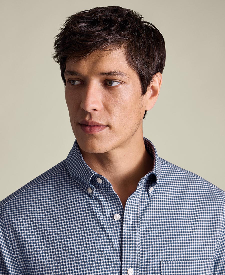 Charles Tyrwhitt Ανδρικό Βαμβακερό Πουκάμισο Καρό φωτογραφία