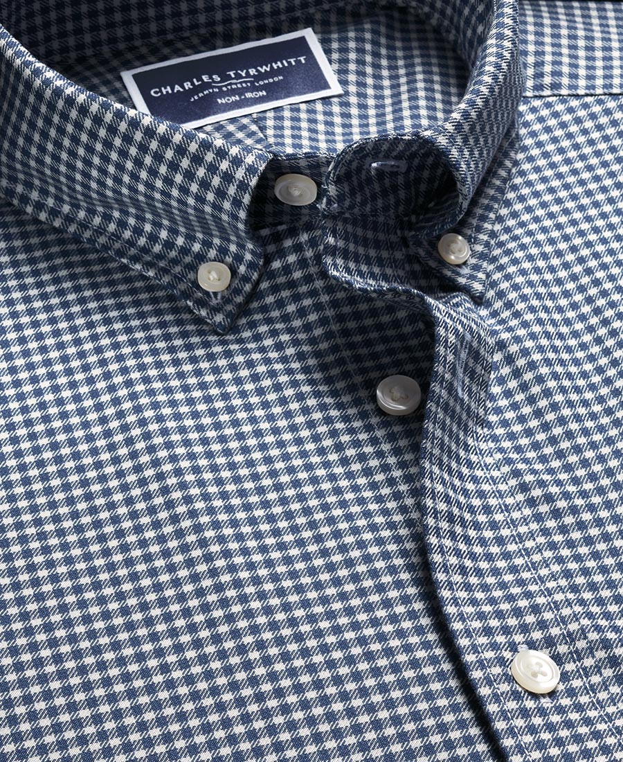 Charles Tyrwhitt Ανδρικό Βαμβακερό Πουκάμισο Καρό φωτογραφία