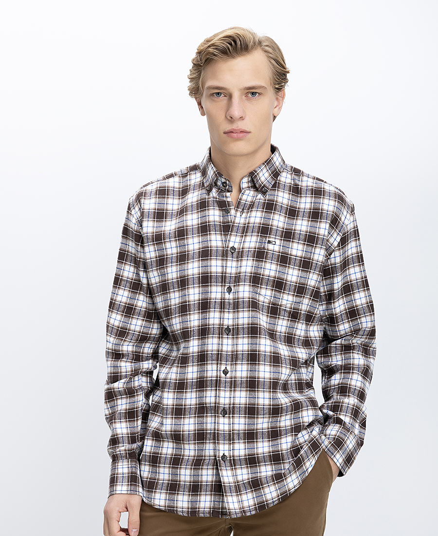 Ανδρικό Πουκάμισο Βαμβακερό Καρό