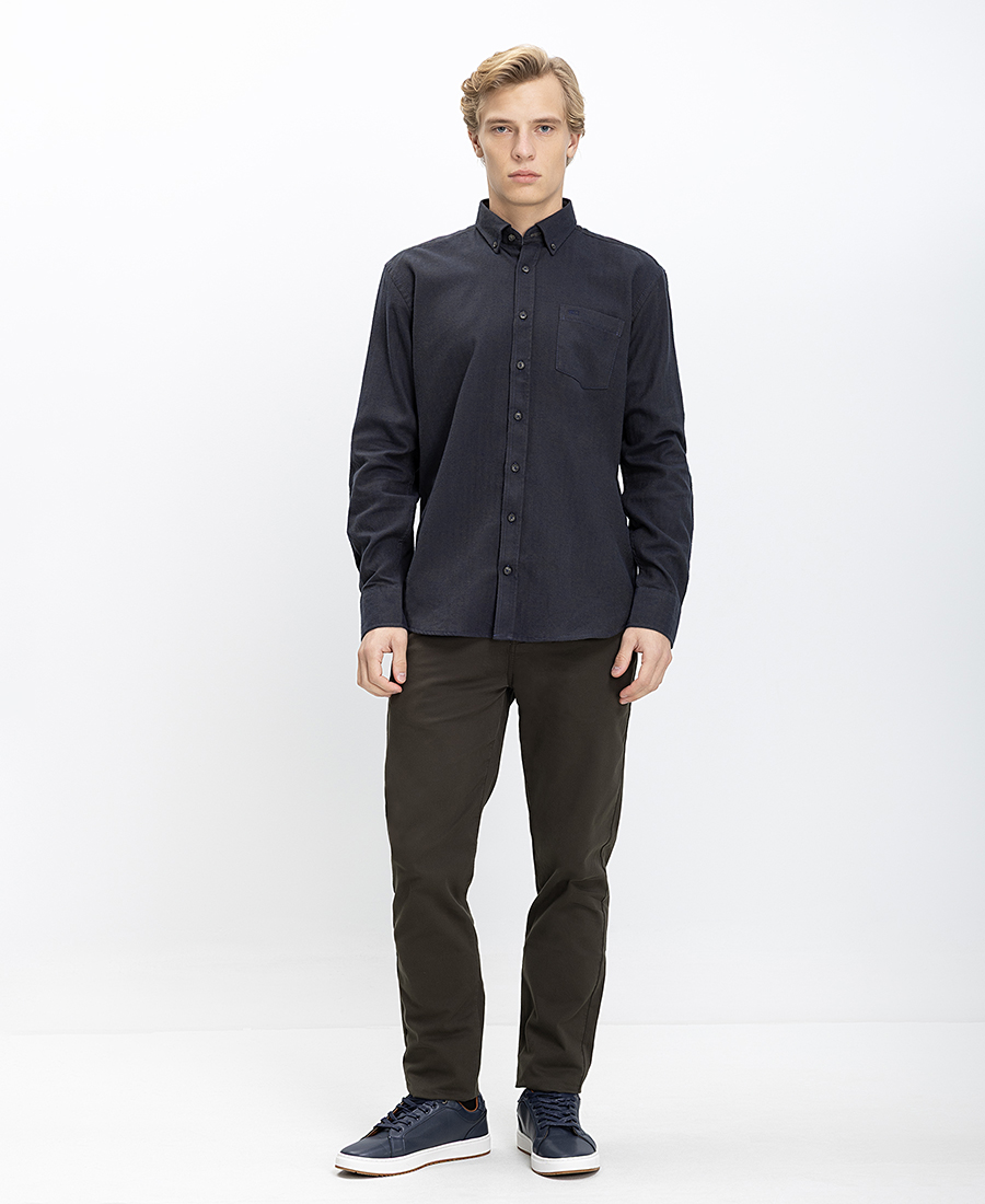 Ανδρικό Πουκάμισο Regular Fit Βαμβακερό φωτογραφία