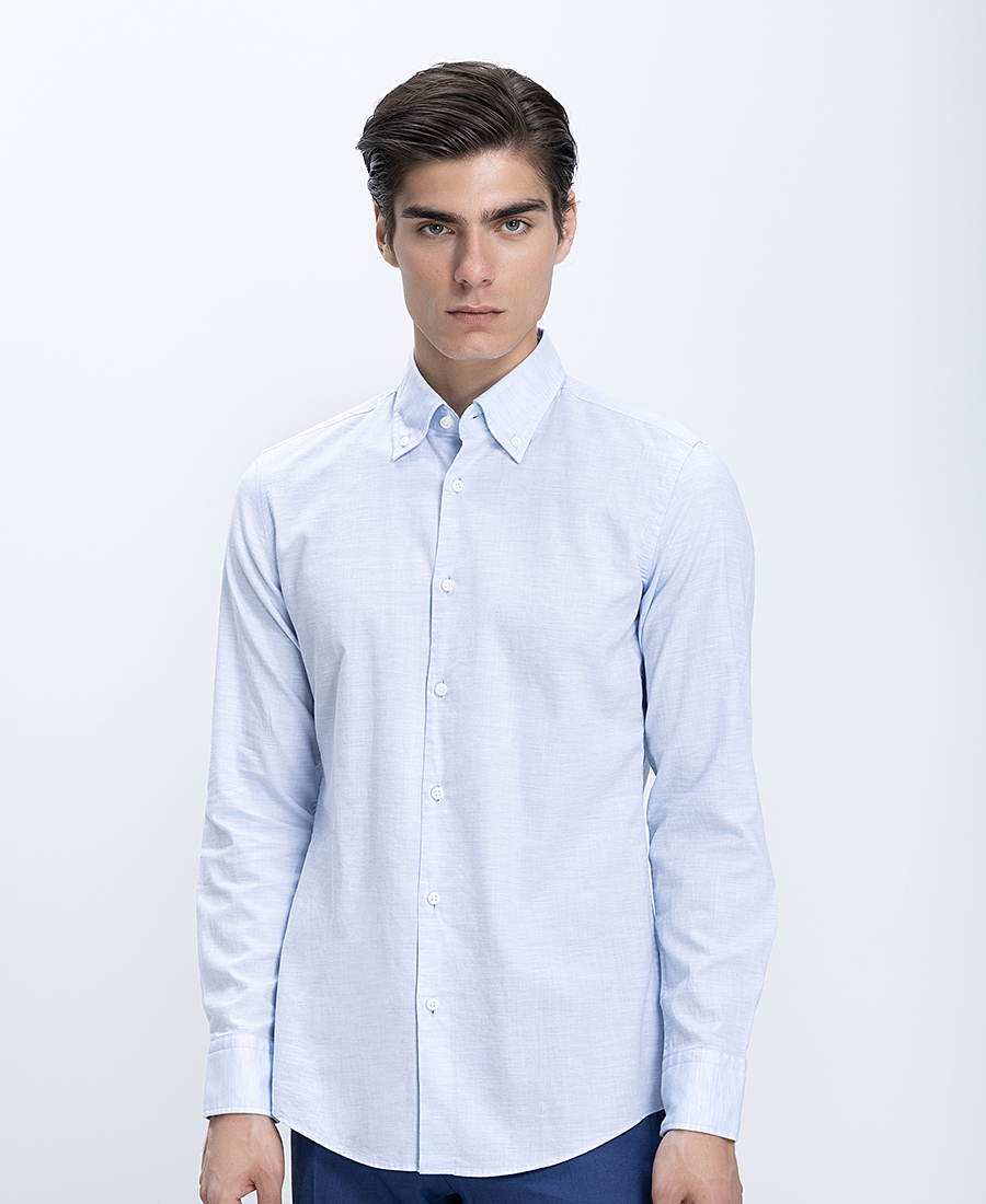 Boss Ανδρικό Πουκάμισο Βαμβακερό Με Button Down Γιακά Modern Fit