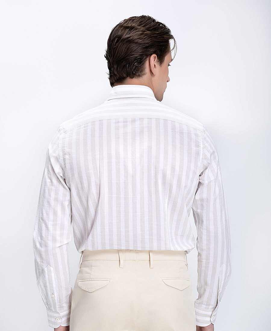 R2 Amsterdam Ανδρικό Πουκάμισο Με Ρίγα Και Button Down Γιακά φωτογραφία