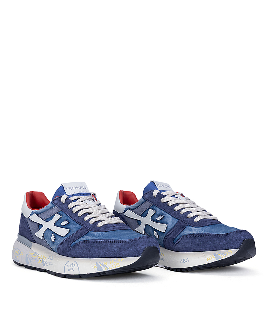 Premiata Ανδρικά Sneakers Mick Με Δερμάτινες Λεπτομέρειες Και Signature Σόλα φωτογραφία