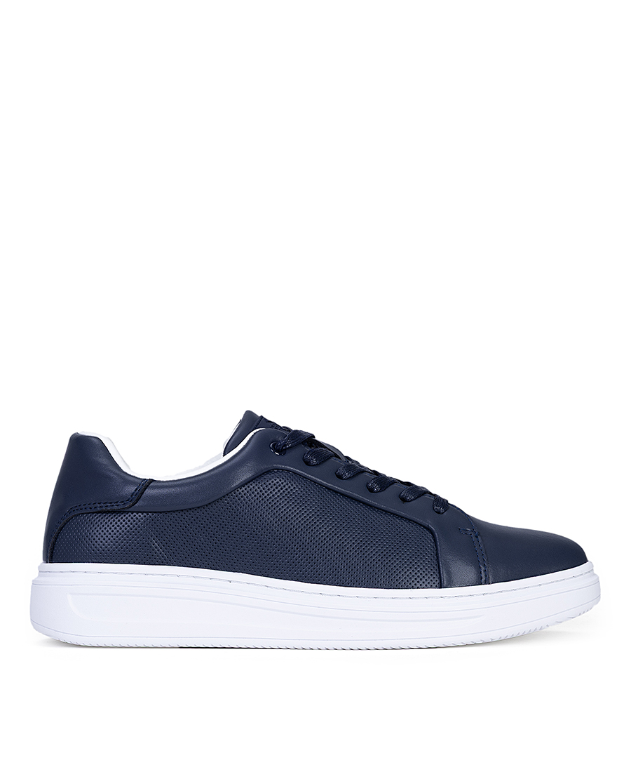Greenstep Greenstep Ανδρικά Sneakers Δερμάτινα Με Διάτρητο Πλαϊνό