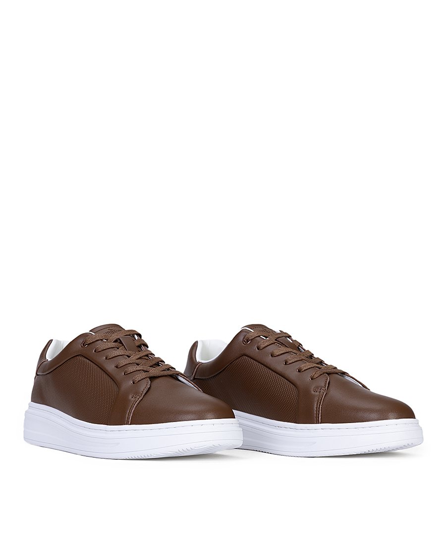 Greenstep Ανδρικά Sneakers Δερμάτινα Με Διάτρητο Πλαϊνό φωτογραφία