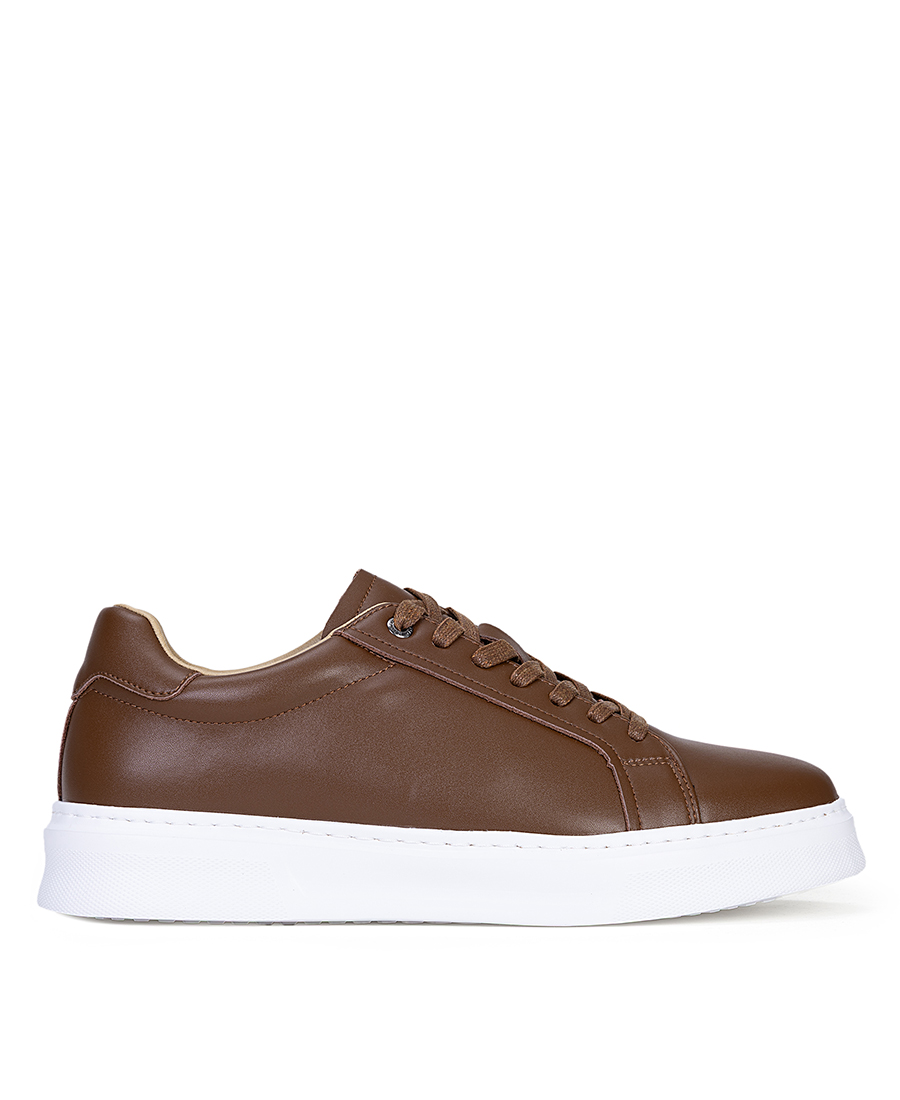 Vardas Vardas Ανδρικά Sneakers Δερμάτινα Με Minimal Design Και Λευκή Σόλα