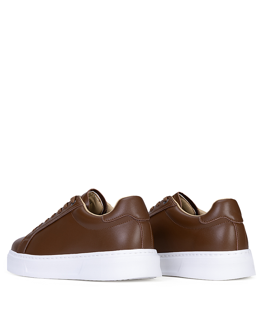Vardas Ανδρικά Sneakers Δερμάτινα Με Minimal Design Και Λευκή Σόλα φωτογραφία