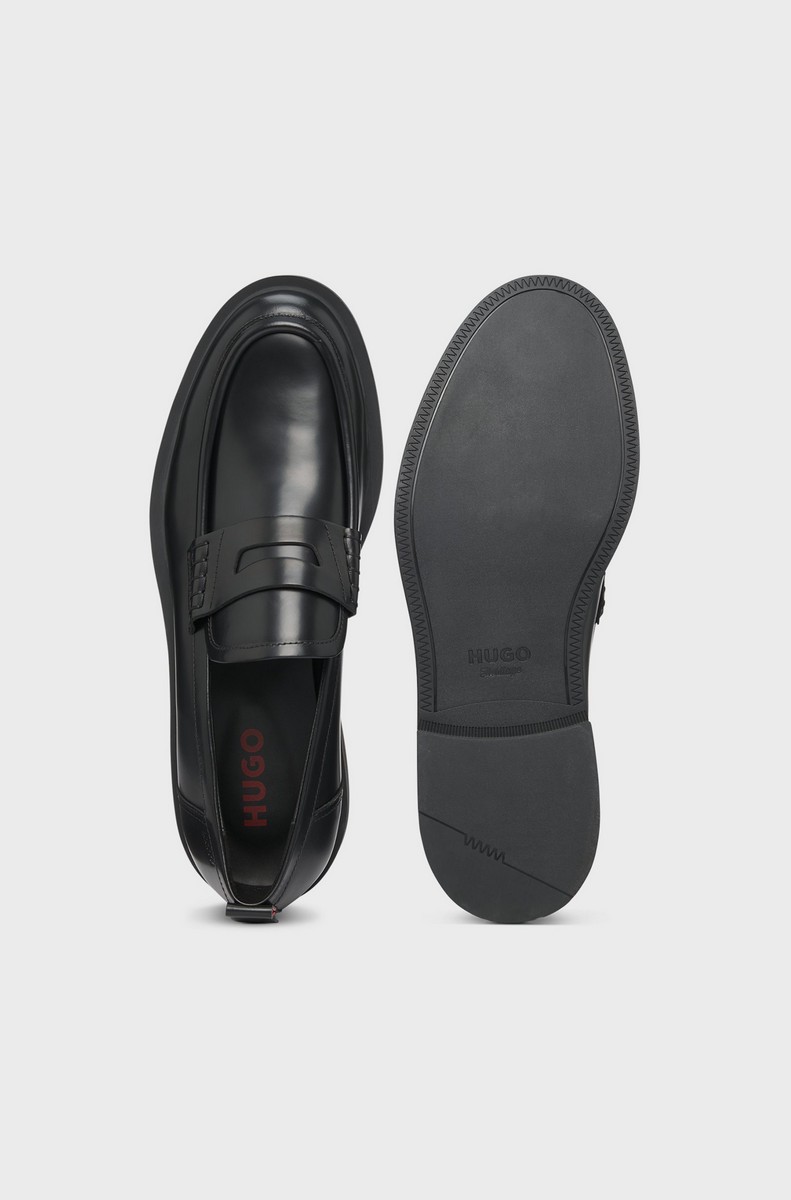 Hugo Ανδρικά Loafers Slip-On Δερμάτινα φωτογραφία