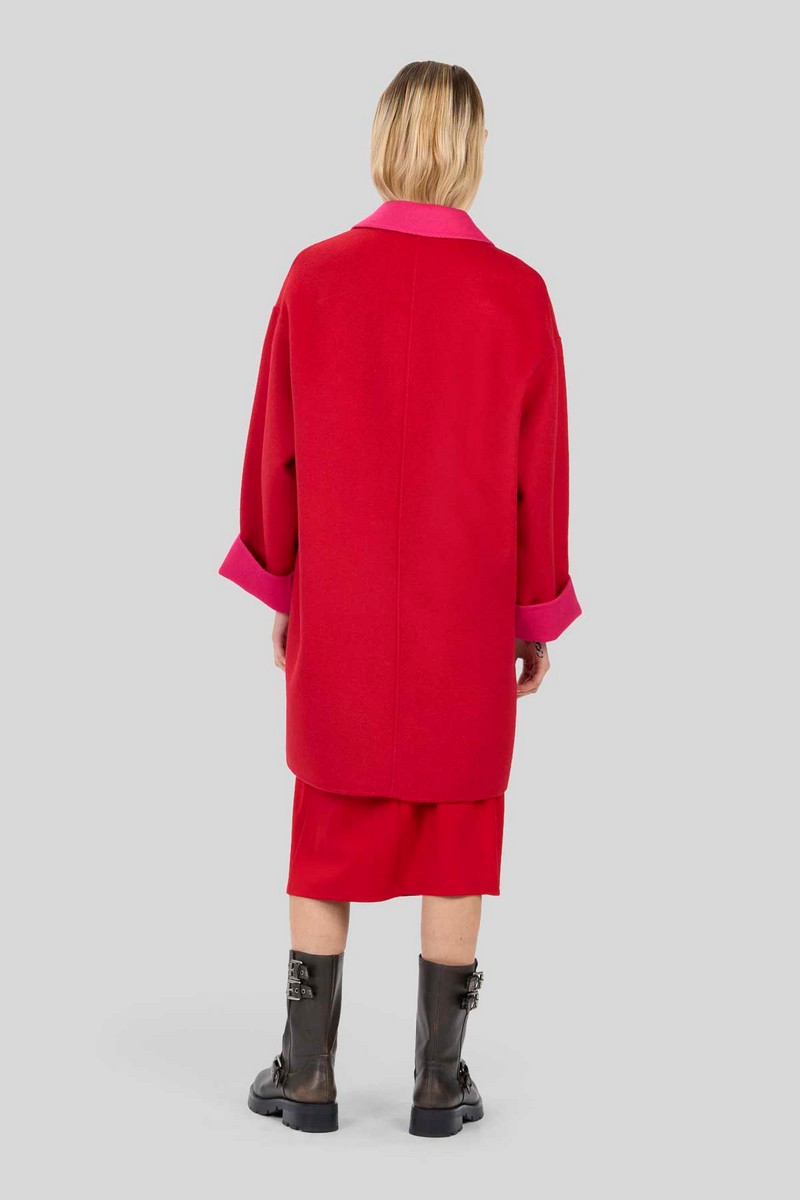 Caractere Γυναικείο Oversized Ημίπαλτο Double Face φωτογραφία