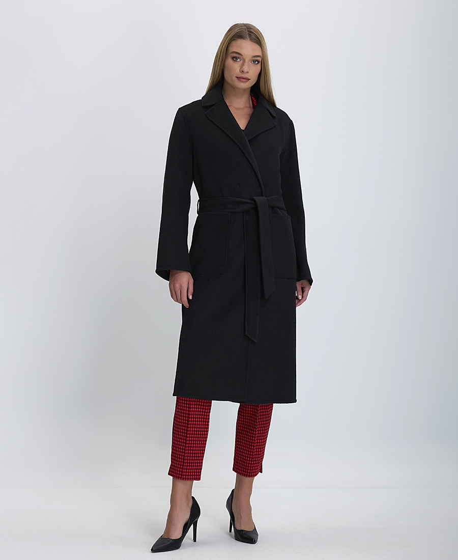 Gerry Weber Γυναικείο Παλτό με Ζώνη σε Μαύρο φωτογραφία