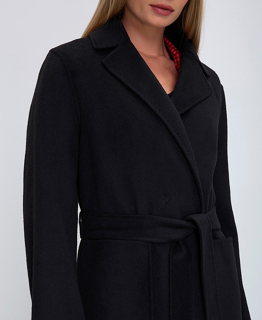 Gerry Weber Γυναικείο Παλτό με Ζώνη σε Μαύρο φωτογραφία