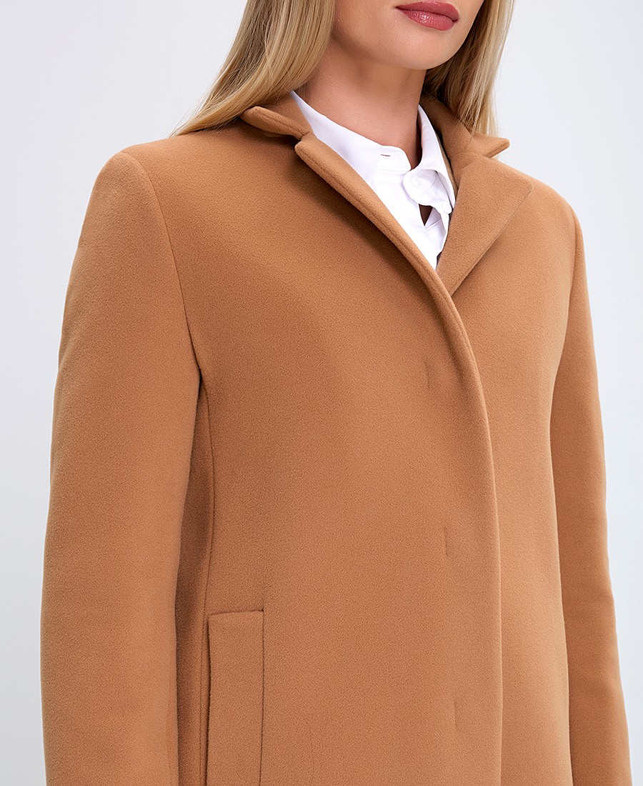 Cinzia Rocca Γυναικείο Μακρύ Παλτό Μάλλινο με Ψηλό Γιακά Regular Fit φωτογραφία