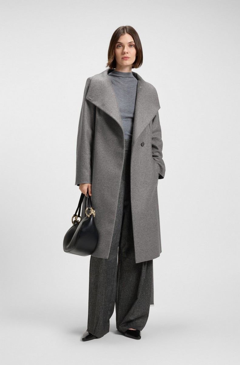 Boss Γυναικείο Παλτό Virgin Wool & Cashmere Regular Fit φωτογραφία