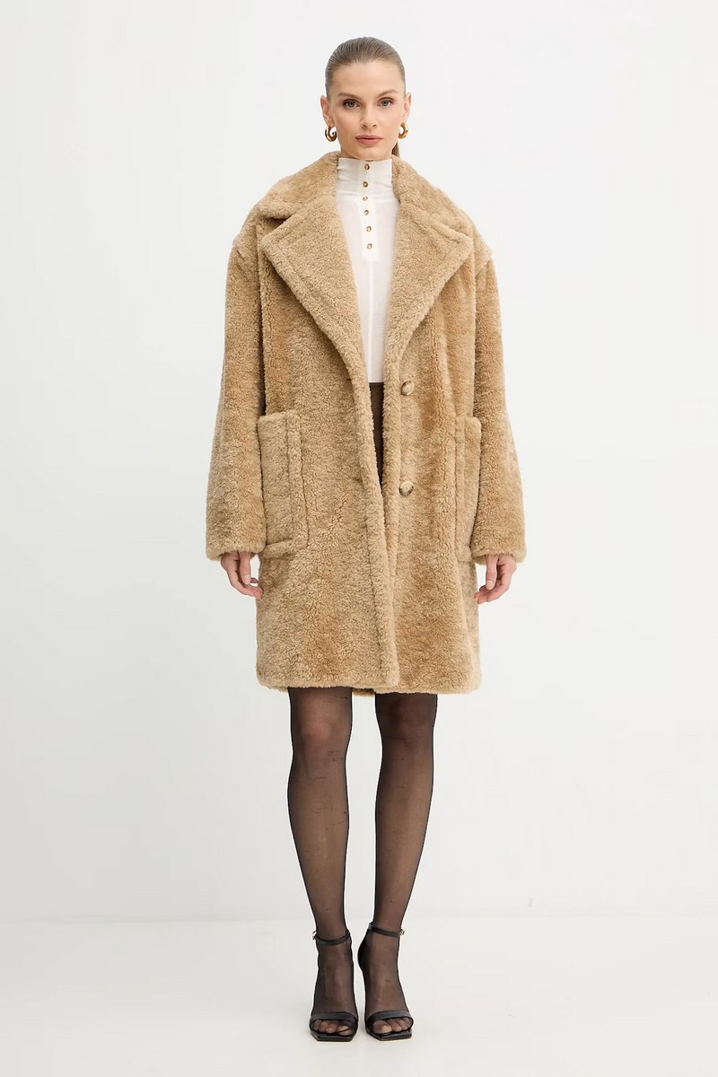 Boss Γυναικείο Παλτό Γούνινο Regular Fit φωτογραφία