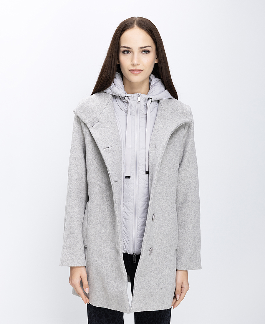 Γυναικείο Παλτό Με Αποσπώμενο Γιλέκο