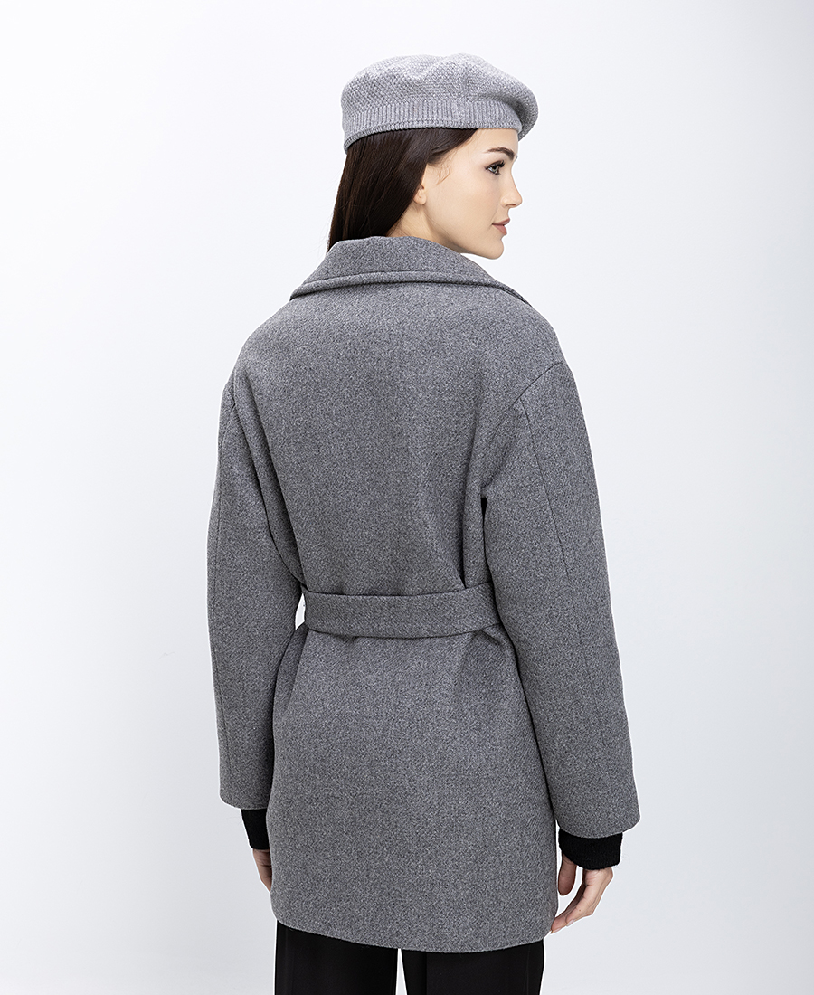 Γυναικείο Παλτό Σταυρωτό Με Ζώνη φωτογραφία