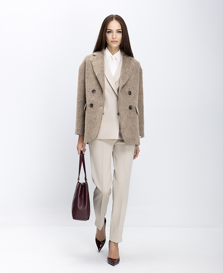 Γυναικείο Παλτό Σταυρωτό Regular Fit φωτογραφία