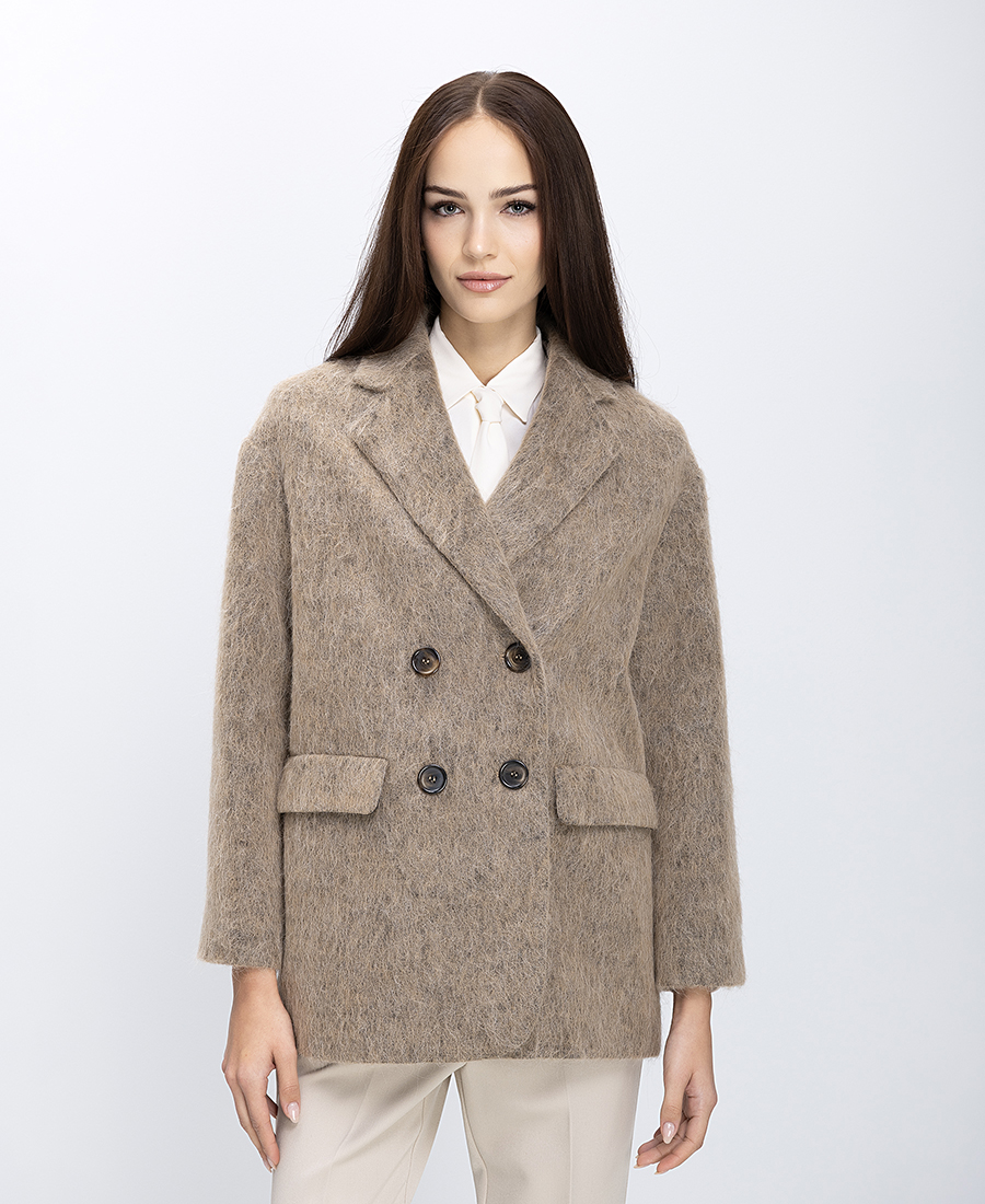 Γυναικείο Παλτό Σταυρωτό Regular Fit φωτογραφία