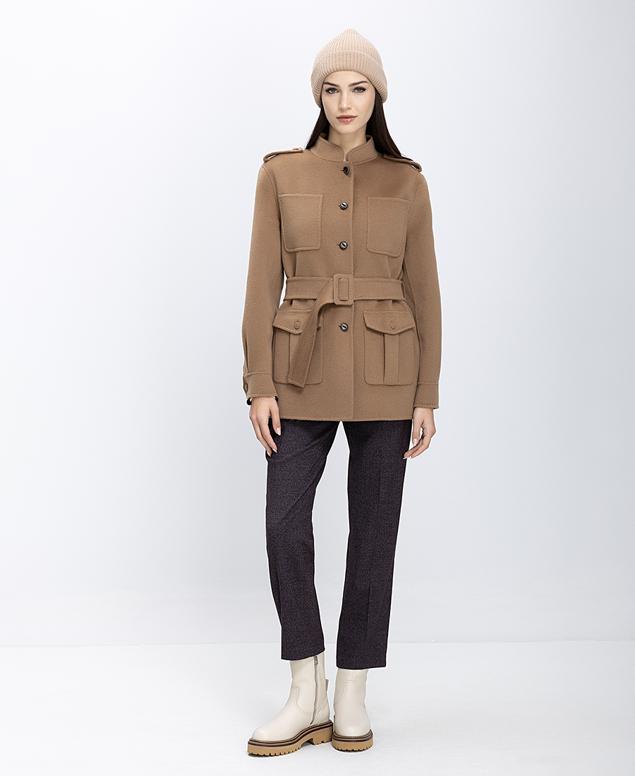 Maliparmi Γυναικείο Παλτό Μάλλινο Με Ζώνη Και Τσέπες φωτογραφία