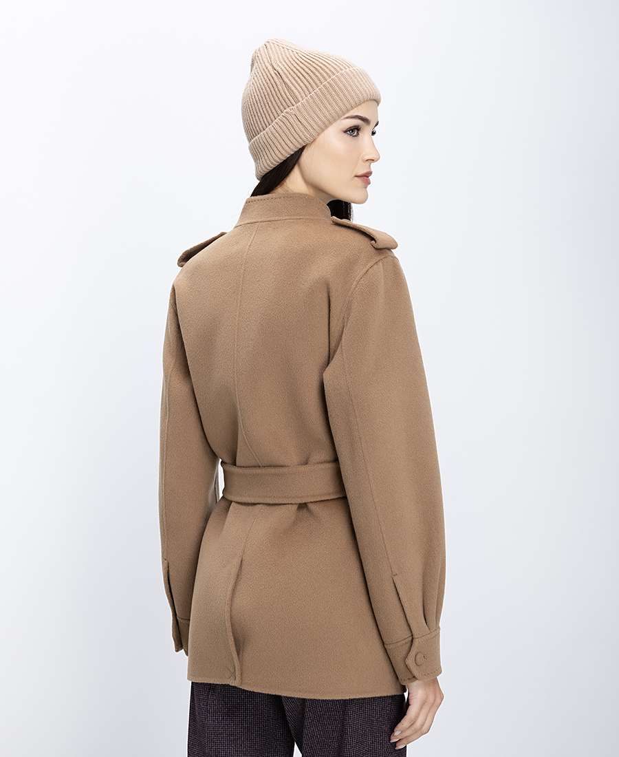 Maliparmi Γυναικείο Παλτό Μάλλινο Με Ζώνη Και Τσέπες φωτογραφία