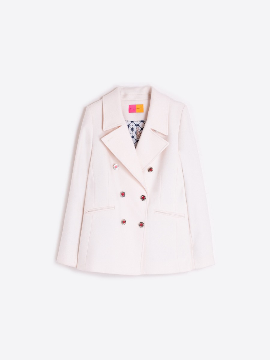 Vilagallo Γυναικείο Παλτό Regular Fit Με Κεντημένη Λεπτομέρεια φωτογραφία