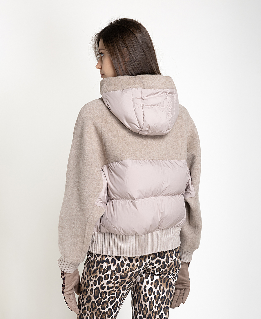 Gerard Darel Gerard Darel Γυναικεία Μάλλινη Ζακέτα με Κουκούλα Και Καπιτονέ Λεπτομέρειες Για All-Day Εμφανίσεις - 3