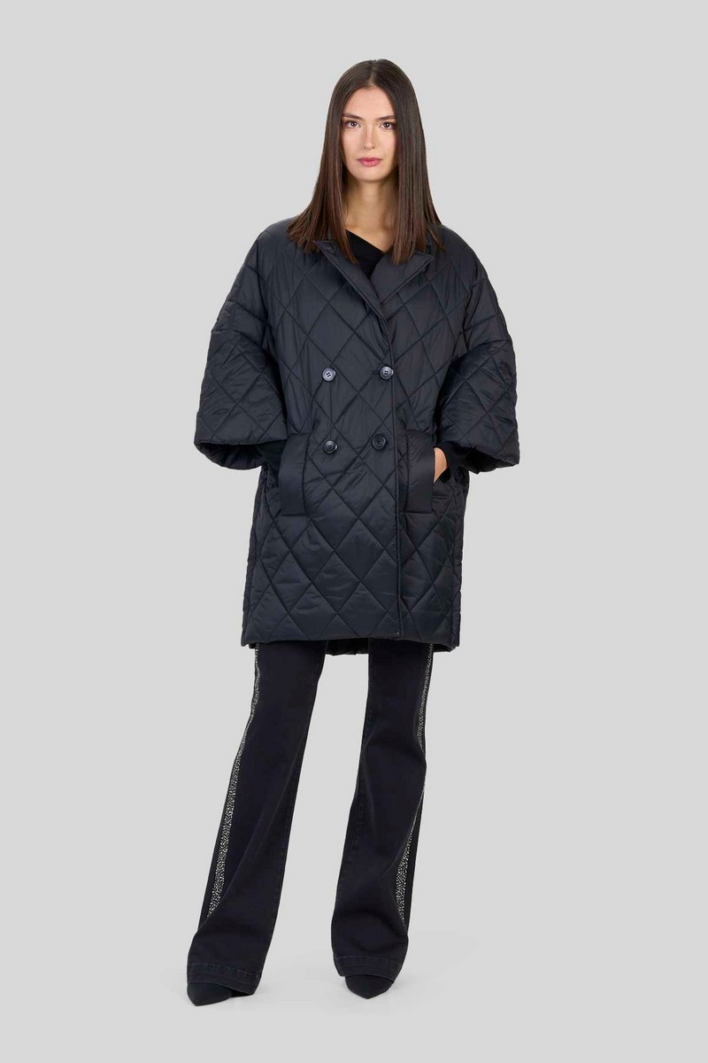 Caractere Caractere Γυναικείο T Coat Νάιλον Light Αδιάβροχο Over Fit 100% Πολυαμίδιο