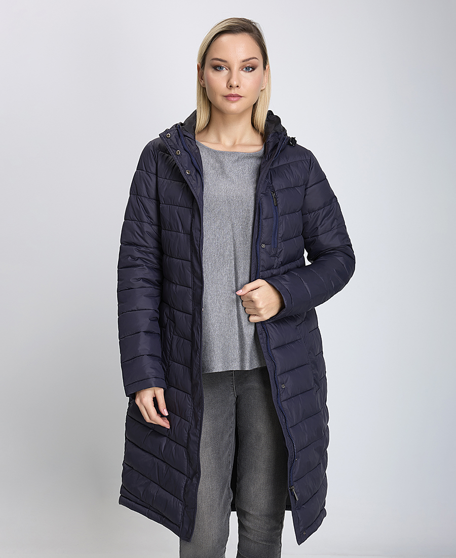 Γυναικείο Μπουφάν Με Κουκούλα Regular Fit