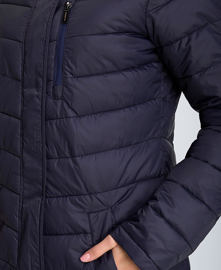Clarina Γυναικείο Μπουφάν Με Κουκούλα Regular Fit - 5