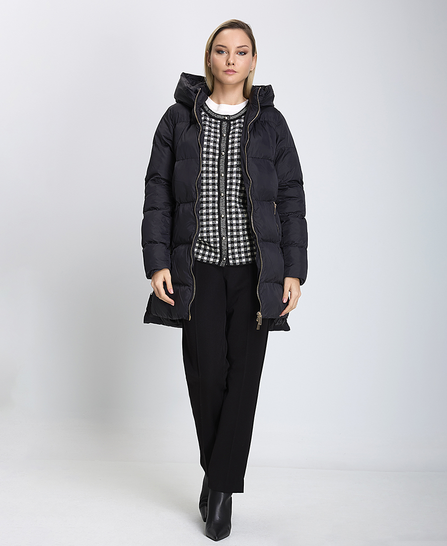 Γυναικείο Μπουφάν με Κουκούλα Regular Fit φωτογραφία