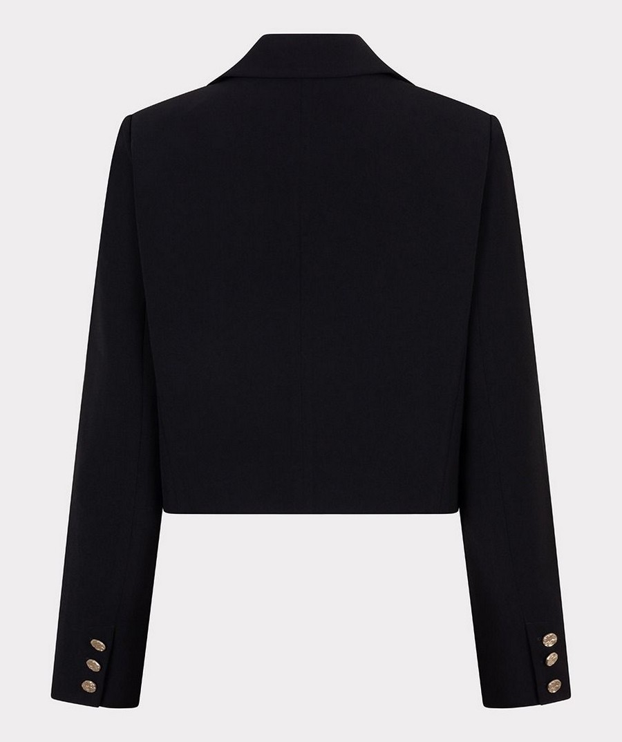 EsQualo Γυναικείο Blazer Short City Με Χρυσό Κουμπί φωτογραφία