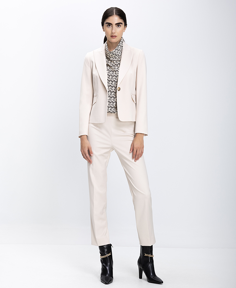 Laura Donini Γυναικείο Σακάκι Με Κλασικό Γιακά Tailored Fit - 2