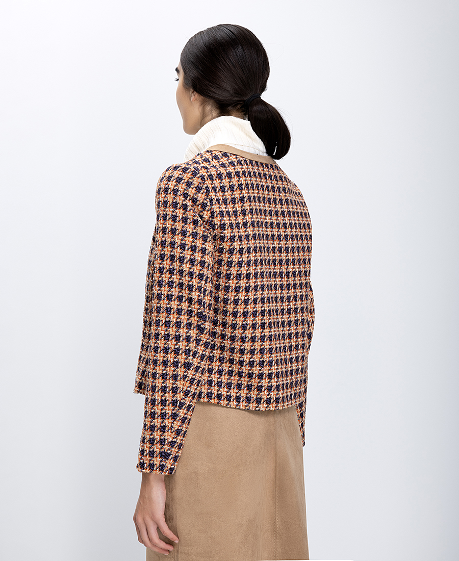 Γυναικείο Κοντό Σακάκι Tweed φωτογραφία