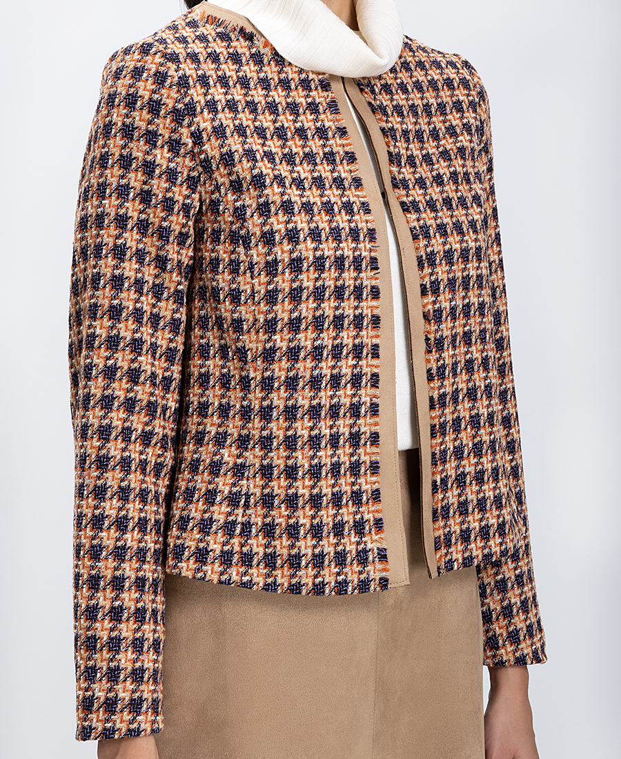 Γυναικείο Κοντό Σακάκι Tweed φωτογραφία