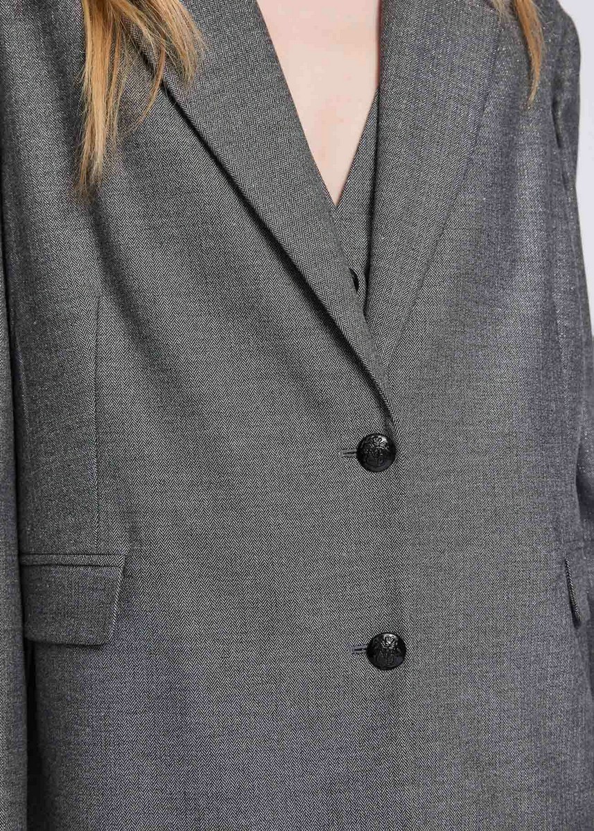 Gaudi Γυναικείο Σακάκι Με Chevron Σχέδιο Και Lurex φωτογραφία