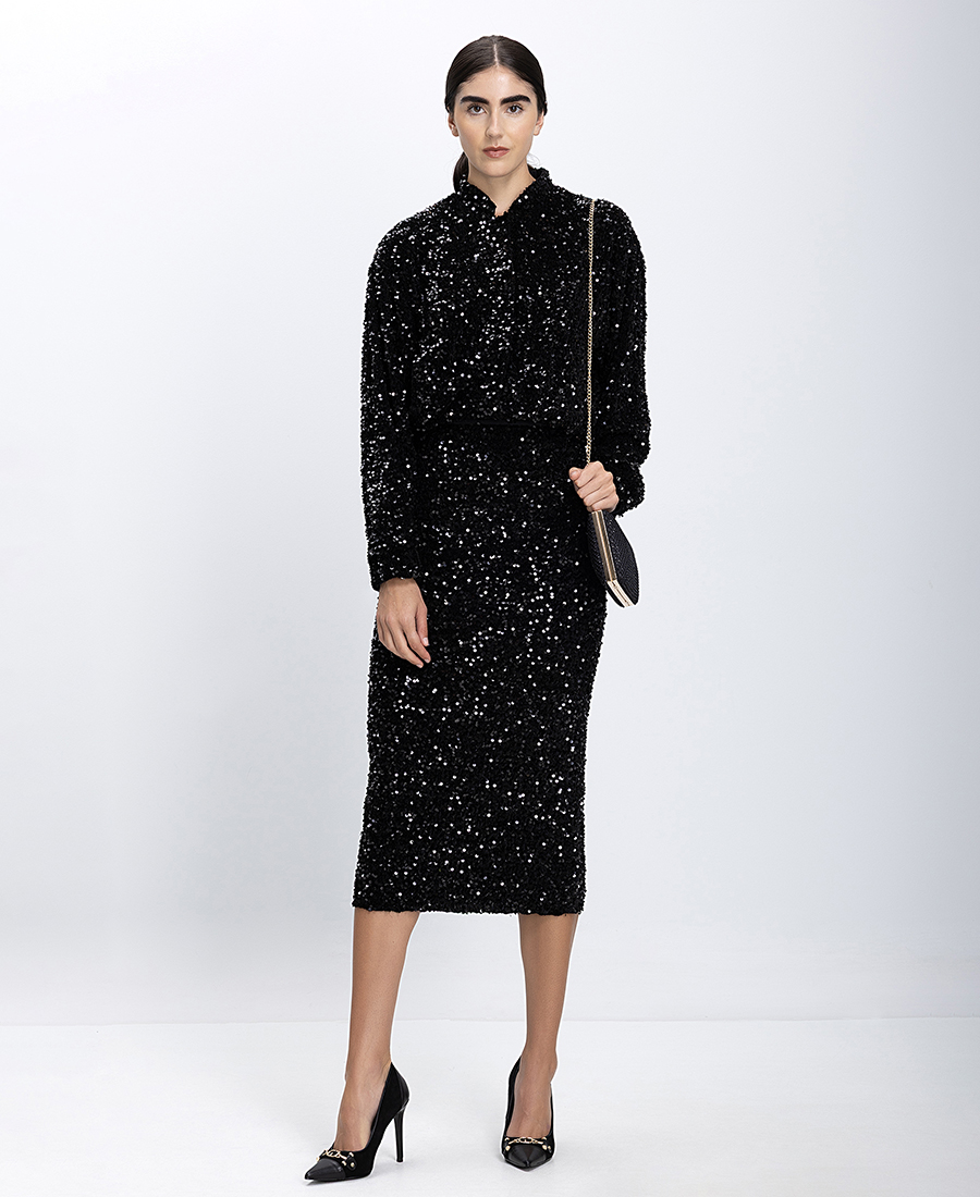 Luckylu Γυναικείο Σακάκι Με Παγιέτες φωτογραφία