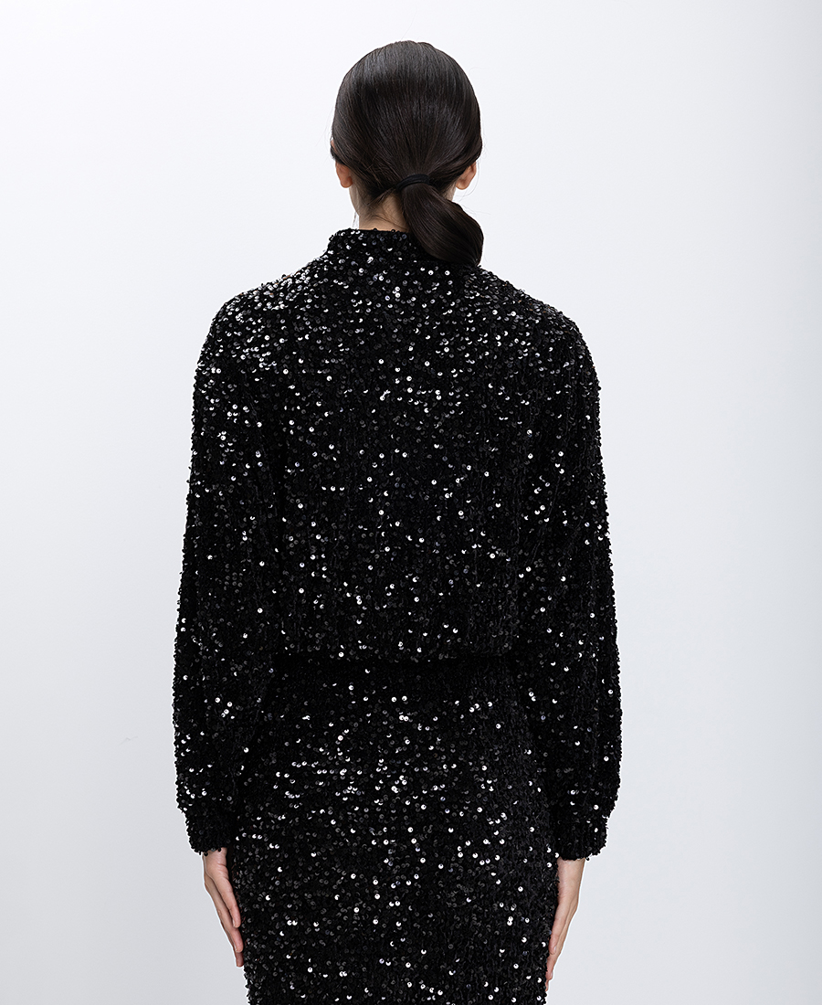 Luckylu Γυναικείο Σακάκι Με Παγιέτες φωτογραφία