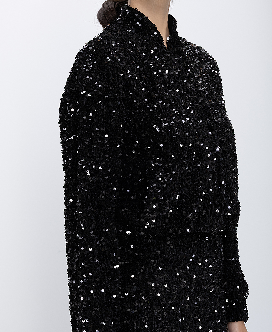 Luckylu Γυναικείο Σακάκι Με Παγιέτες φωτογραφία