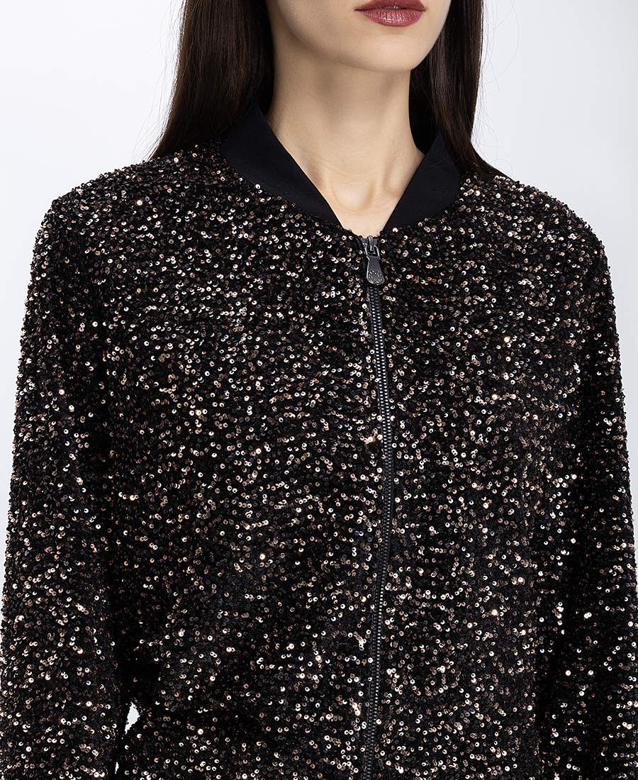 Elena Miro Γυναικεία Ζακέτα Με Παγιέτες φωτογραφία