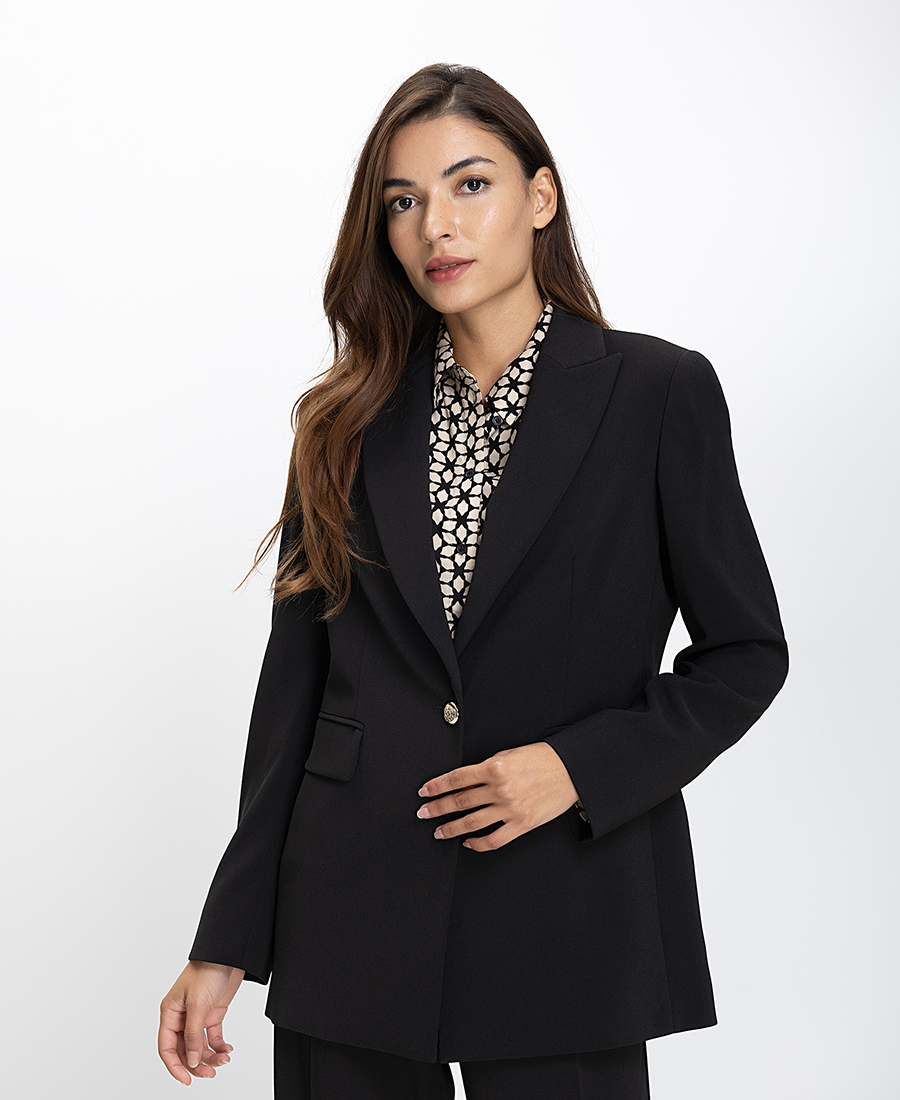 Elena Miro Elena Miro Γυναικείο Σακάκι Μεσάτο Regular Fit