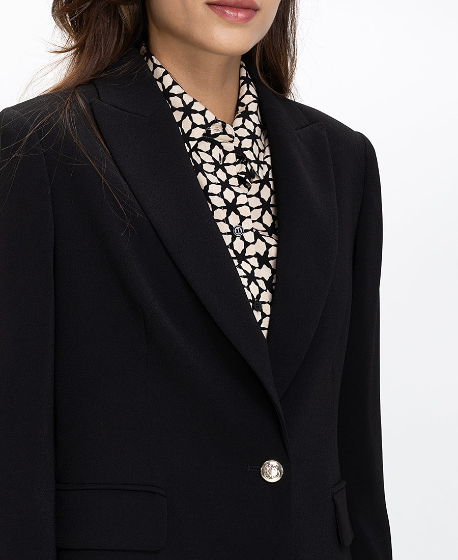 Elena Miro Γυναικείο Σακάκι Μεσάτο Regular Fit φωτογραφία