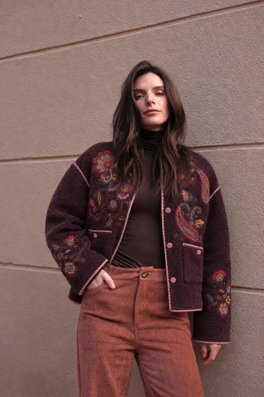 Luna Llena Γυναικεία Ζακέτα Με Floral Paisley Μοτίβο Regular Fit Για All-Day Εμφανίσεις