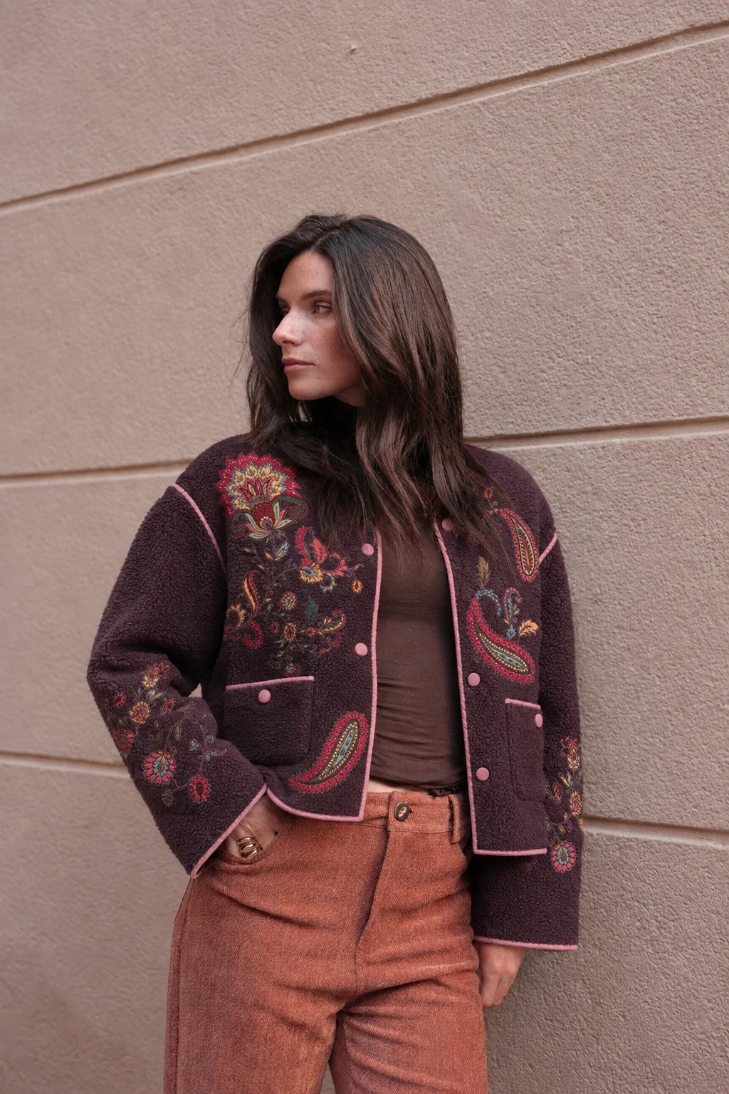 Luna Llena Γυναικεία Ζακέτα Με Floral Paisley Μοτίβο Regular Fit Για All-Day Εμφανίσεις