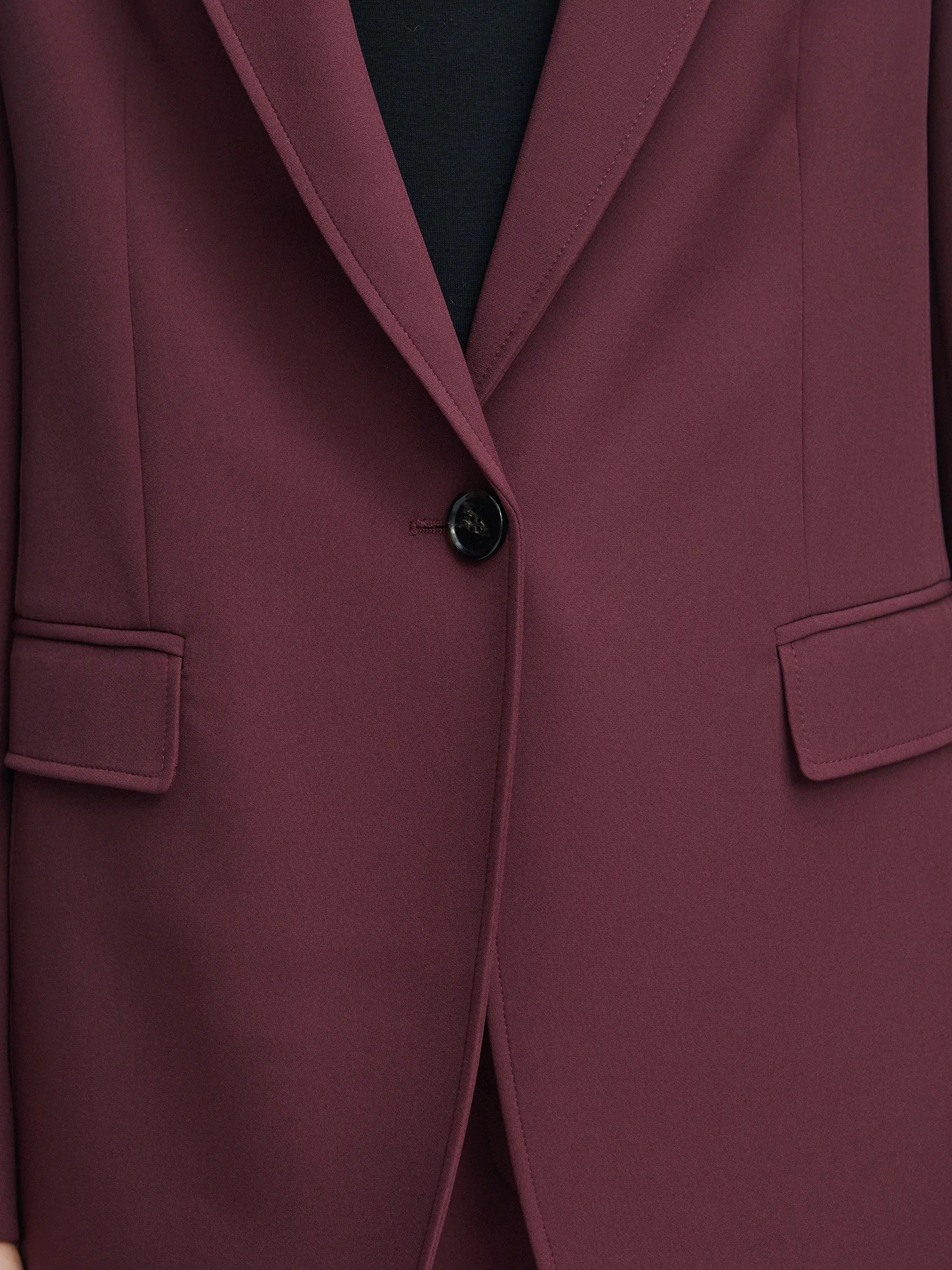 Boss Boss Γυναικείο Μπορντώ Tailored Σακάκι Regular Fit Για Business & Formal Εμφανίσεις - 4