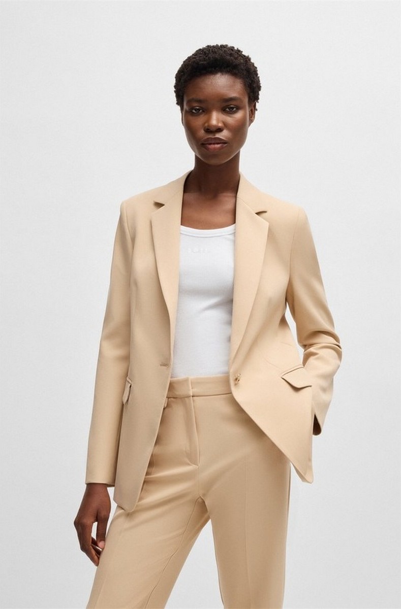  Boss Γυναικείο Fitted Σακάκι Blazer Stretch Slim Fit 2025