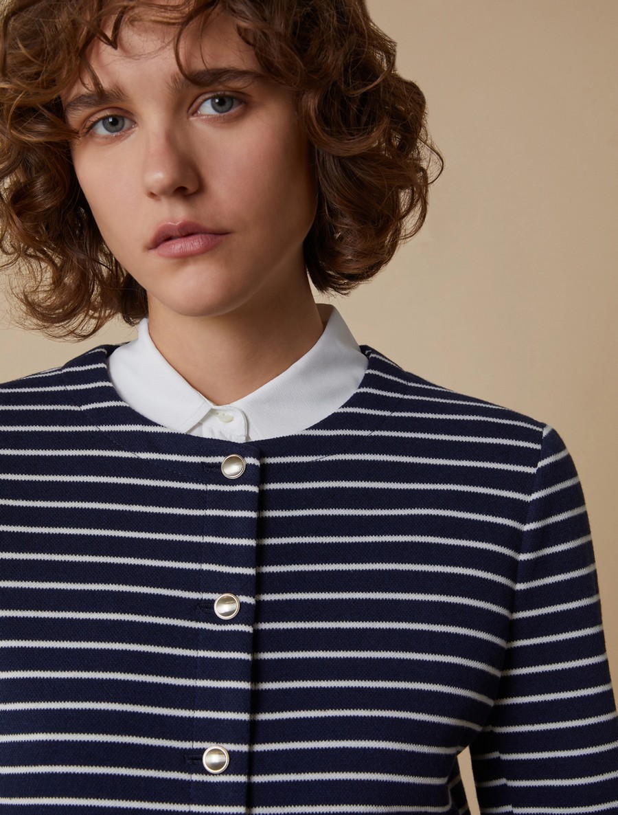 Penny Black Γυναικείο Jersey Σακάκι Slim Fit σε Ριγέ Μπλε φωτογραφία