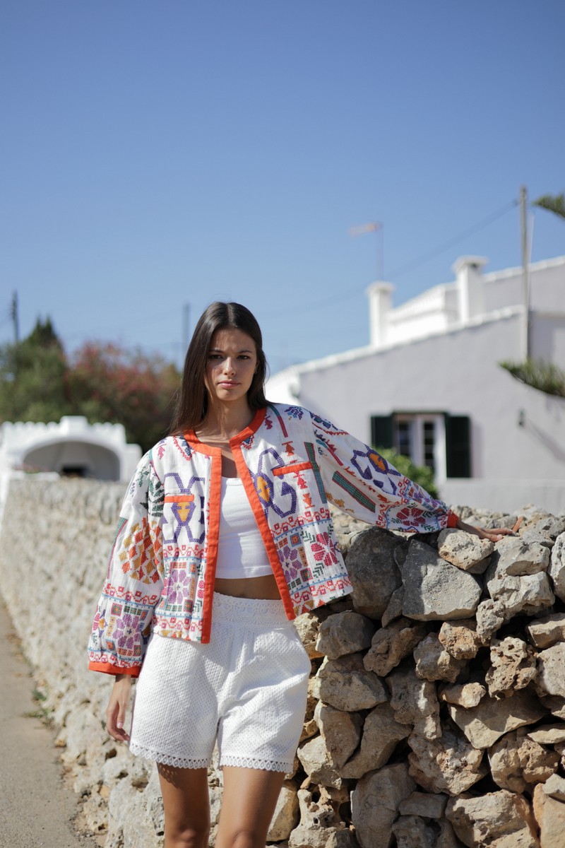 Luna Llena Γυναικείο Σακάκι Federica με Bohemian Print φωτογραφία